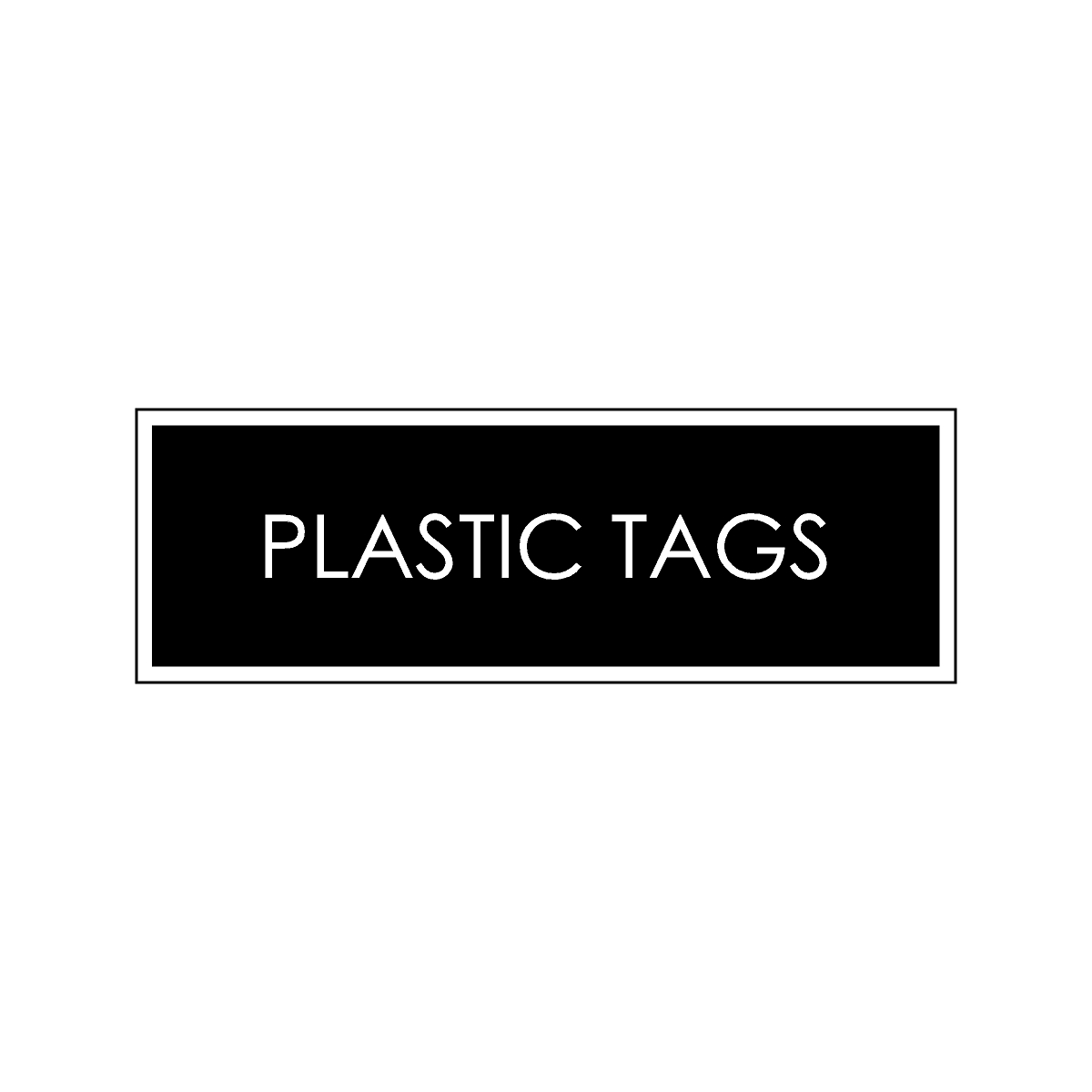 Custom Size Plastic Tags - American Award Company